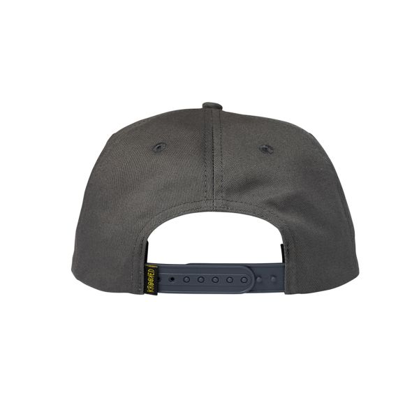 【 KROOKED 】STYLE KR CAP - CHARCOAL Krooked. Handy Snapback. Charcoal.