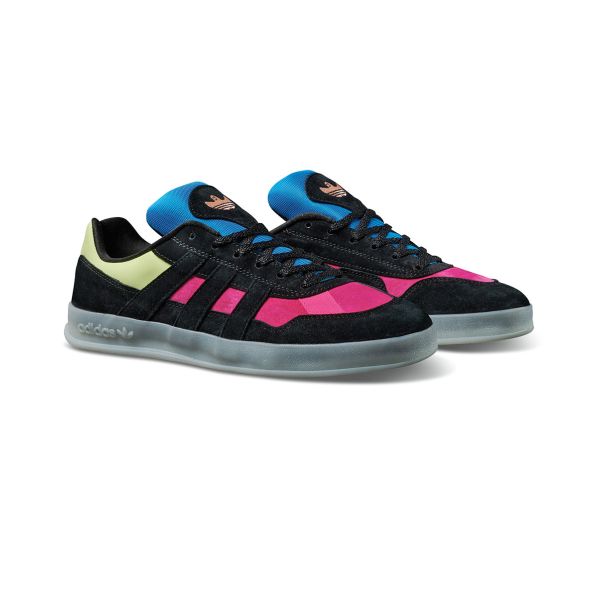 repetition landlady Join adidas. Aloha Super "Eighties" by Mark Gonzales. Shock Pink/Frozen Yellow.