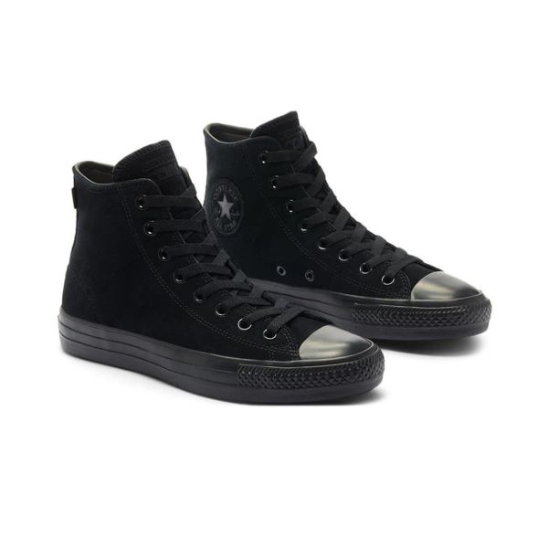 attribut gavnlig Kollega Converse Cons. Chuck Taylor All Star Pro High. (Suede) Black/Black/Black.