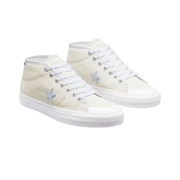 Converse Cons. Alexis Sablone. One Star Pro Mid. Cream/White.