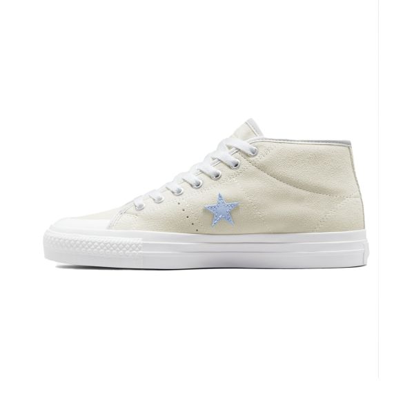 Converse Cons. Alexis Sablone. One Star Pro Mid. Cream/White.