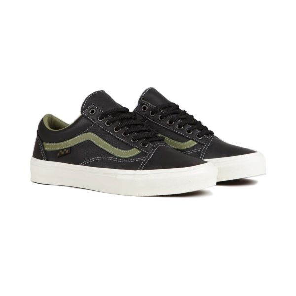 Vans Old Skool. Butter Leather Black.