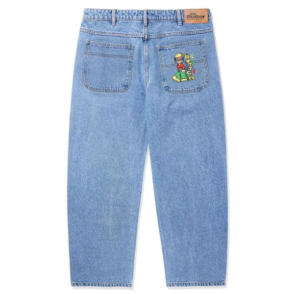 【BUTTER GOODS】Relaxed Denim Jeans Washed Indigo Butter Goods Relaxed Denim Jeans - Washed Indigo - 35th North