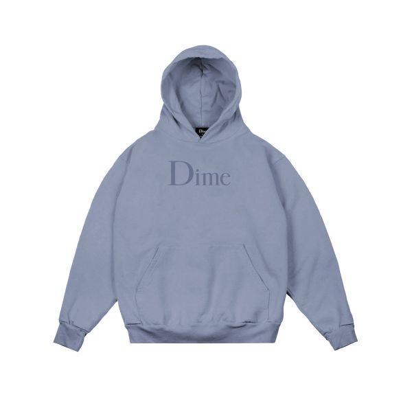 Dime. Classic Logo Hoodie. Light Blue.