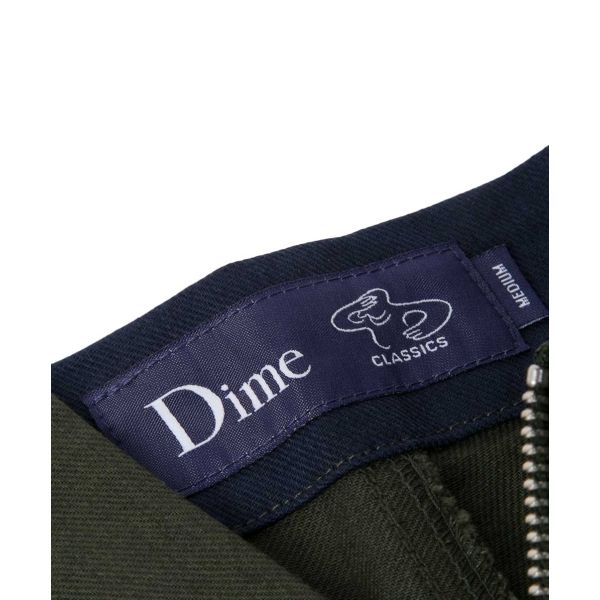DIME チノパン（オリーブ） Dime. Chino Pants. Dark Olive.