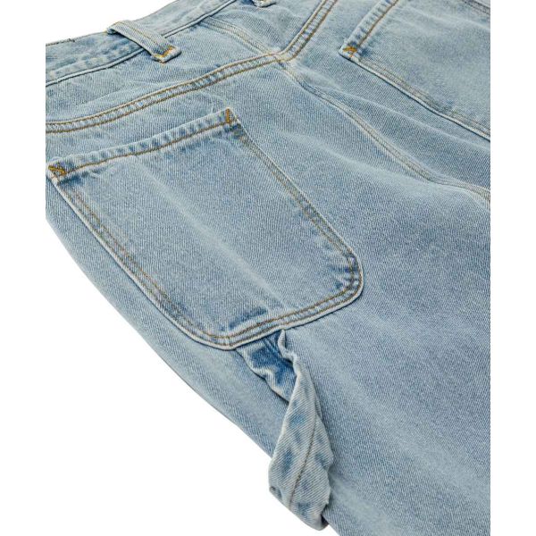 OSTKAKA ♥ Carpenter Wide Denim Pants /追跡付 Carpenter Wide Denim Pants White - OSTKAKA