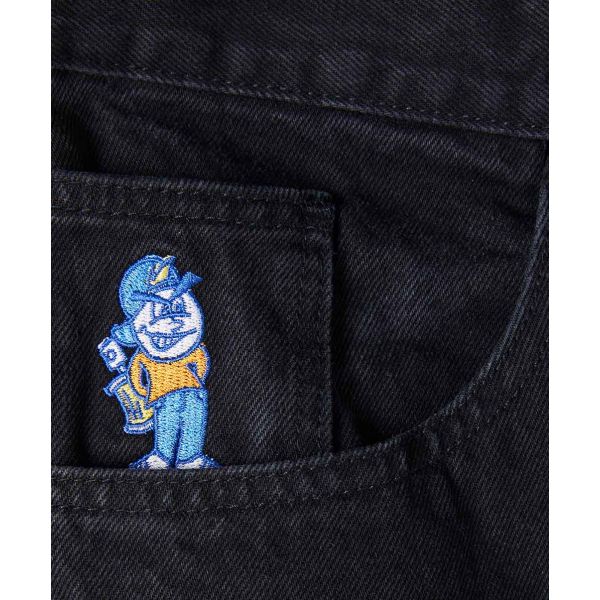 Polar. 93 Denim Pants. Pitch Black.