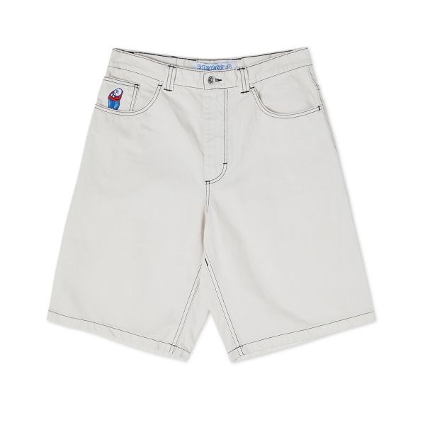 Polar. Big Boy Shorts. Washed White.