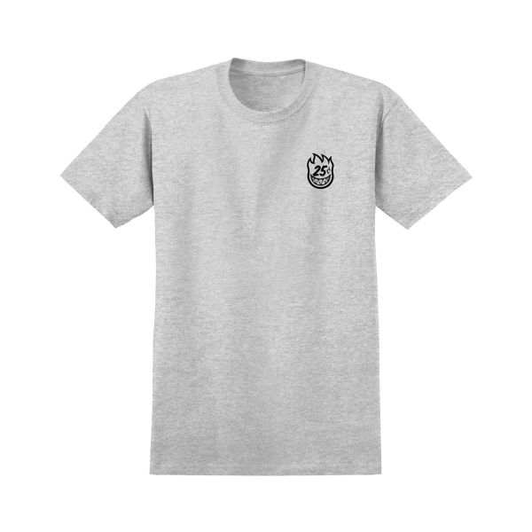 Spitfire x Quartersnacks. T Shirt. Grey/ Black. Spitfire x Quartersnacks. T Shirt. Grey/ Black.