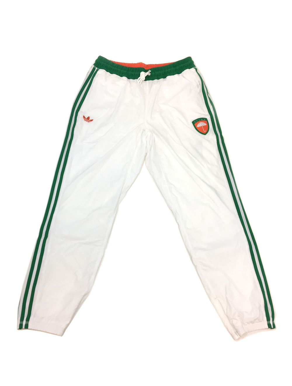 Person in charge of sports game Accuracy Nerve adidas x Helas Track Pants. White/Green.