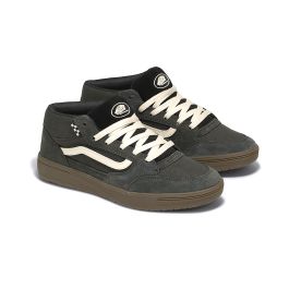 ハンス1 Skate Zahba Mid Shoe in Glazed Ginger Brown / Green | Vans