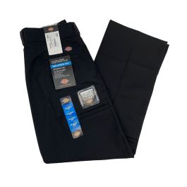 Dickies. Relaxed Fit Double Knee Flex Twill Pants. Black