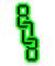 808 Skate. Link Sticker. Green/ Black.