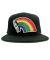 808 Skate. Rainbow Snapbacck Hat. Black.