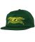 Anti-Hero. Basic Eagle Snapback Hat. Green/ Yellow.