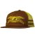 Anti-Hero. Basic Eagle Snapback Hat. Brown/ Mustard.