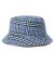 Butter. Plaid Reversible Bucket Hat. Brown/Black/Purple.