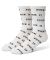 HUF. Fuck It Glow Sock. White.