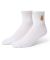HUF. Apollo 1/4 Sock. White.