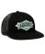 HUF x Thrasher Logo Twill Trucker Hat. Black.