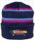 Krooked. Bored Beanie. Navy/ Blue/ Magenta.
