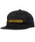 Spitfire. Flames Script Snapback. Black.