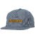 Spitfire. Flames Script Snapback. Indigo Stripes.