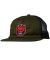 Spitfire. Bighead Fill Snapback Hat. Olive/ Red.