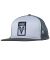 Venture. Awake Snapback Hat. White/ Grey.