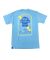 808 Skate. 24 Year Ribbon T Shirt. Blue.