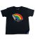 808 Skate. Youth Rainbow T Shirt. Black.