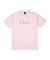 Dime. Classic Logo T Shirt. Light Pink.
