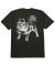HUF. 4 The Dawgs T-Shirt. Vintage Black.