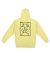 Krooked. Moon Smile Raw Hoodie. Light Yellow / Black.