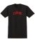 Real. Curbs T Shirt. Black/ Red.