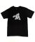 Shitty Kids. The Hurdeler T-Shirt. Black.