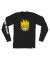 Spitfire. Longsleeve Big Head Fill Shirt. Black/ Yellow.