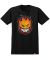 Spitfire. Big Head Fade Youth T Shirt. Black/ Orange.
