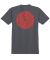 Spitfire. Overlay Youth T Shirt. Charcoal.
