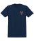 Venture. Heritage T-Shirt. Navy/Red.