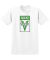 Venture. Awake T Shirt. White/ Green.