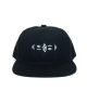 808 Skate Kids Oval Logo - Snap Back - Black.