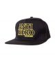 Anti Hero. Blackhero Snapback Hat. Black/ Yellow.