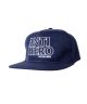 Anti Hero. Blackhero Snapback Hat. Navy/ White.