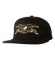 Anti Hero. Eagle Snapback Hat. Black.