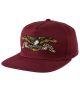 Anti Hero. Eagle Snapback. Dark Red.