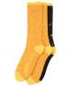 Anti-Hero. Grimple Stix 3 Pack Socks. Orange/Yellow.