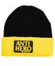 Anti-Hero. Reserve Beanie. Black/ Yellow.