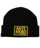 Anti-Hero. Reserve Beanie. Black/Yellow/Black.