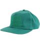 Anti Hero. Blackhero Outline Snapback Hat. Green.